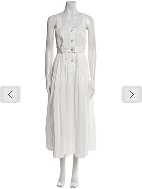 HUNTER BELL White Button-Front Maxi dress size XS NWT